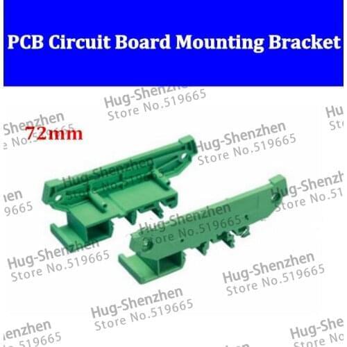 72mm PCB Circuit Board Mounting Bracket For DIN 35mm Rail Mounting,C45 5pair/lot