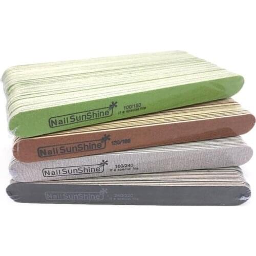 10pcs/lot Nail File Black Wood Nail Art Sanding Buffer Block Pedicure Manicure Buffing Polish Beauty Tools Nail Supplies