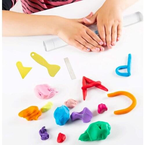 Polymer Clay Tools Acrylic Clay Roller Clay Cutters Punch Tools for Clay Pottery Ceramics Craft Shaping Sculpting Mode