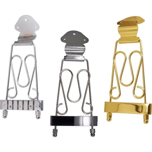 Practical Metal Trapeze Tailpiece Bridge for 6-strings Archtop Jazz Guitar/LP Electric Guitar