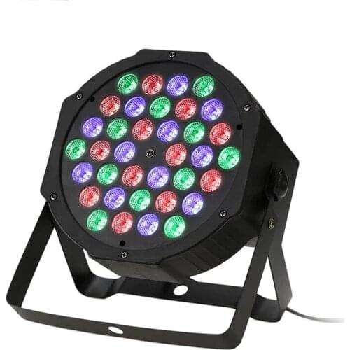 36 LED RGBW Stage Flat Par Dance Lighting Effect DJ Disco Party Holiday Christmas Bar Club Wedding Birthday Show Decor Lights