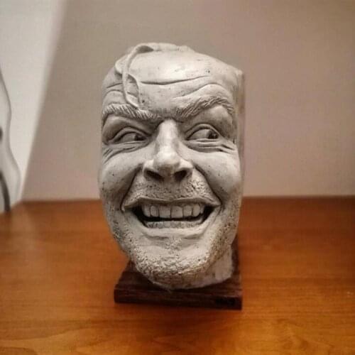 Sculpture Of The Shining Bookend Library Here’S Johnny Sculpture Resin Desktop Ornament Book Shelf Decoration