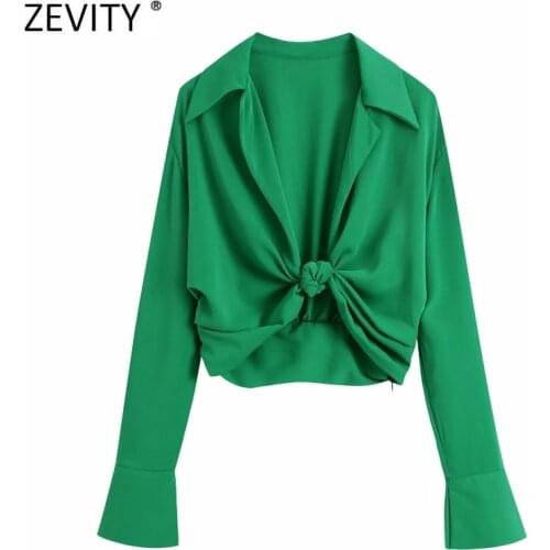 SUOCHAO Green Blouses