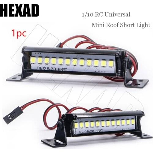 1Pcs LED Remote Control Car Universal Mini Short Dome Light, Suitable For 1/10 RC Track Shaft SCX10 TRX4 D90 90048