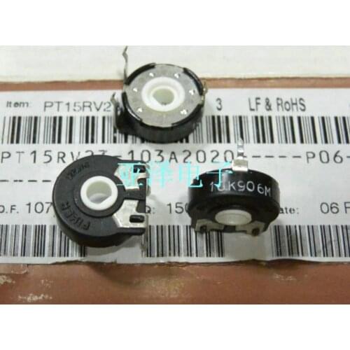 100% imported ORIGINAL potentiometer PT15-10K PT15 10K horizontal hole with a half step switch