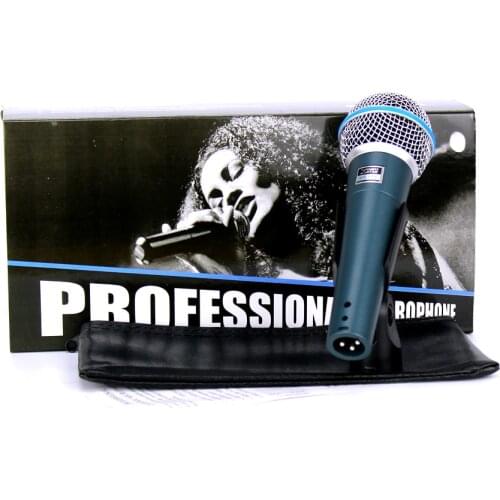 Free Shipping BETA 58 BT 58A Professional Handheld Mic Vocal Dynamic Wired Karaoke Microphone System For BETA58A Studio Sing KTV