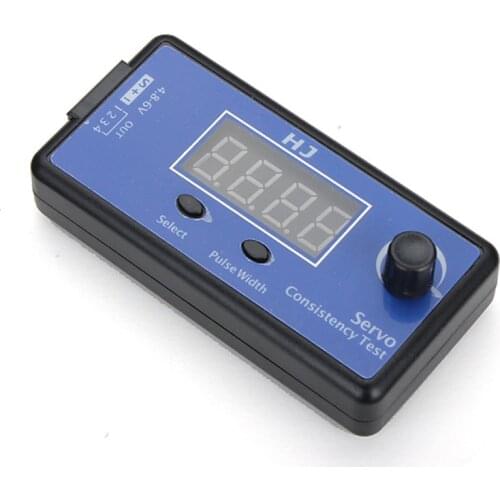 HJ Digital 1-4s Servo Tester/ESC Consistency Tester for RC Airplane DC 4.8-6V 3 Modes Steering Gear Measurement for RC