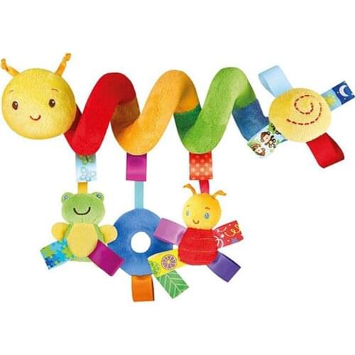 Infant Crib Bed Stroller Colorful Doll for Newborn Car Seat Educational Toy