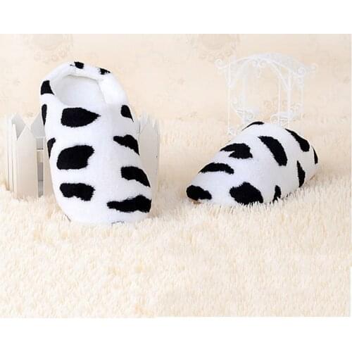 Indoor Warm Fleece Slippers Ladies Girls Cartoon Winter Soft Cozy Booties Non-Slip Plush Slip-on Shoes Home Slippers