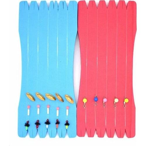 10 Pcs EVA Sponge Foam Winding Board 6*14cm Foam Winding Storage Board Thread End Fishing Reel Fishing Gear Accessories