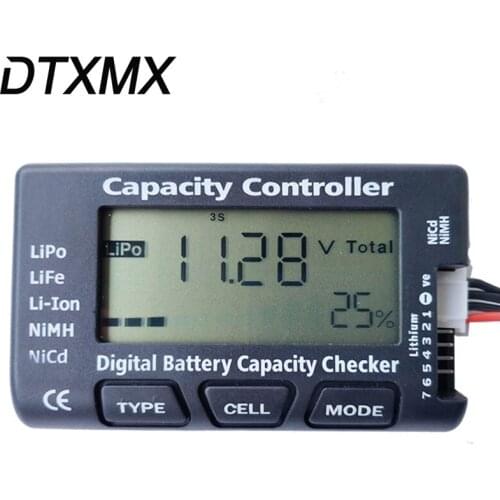 DTXMX Universal RC CellMeter-7 Digital Cell Battery Capacity Checker For LiPo Tester
