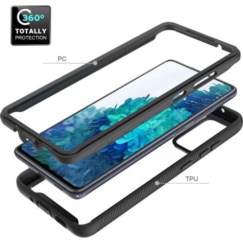 Double protection case for Samsung Galaxy S20 FE S20 Plus Hybrid Hard Cover For Galaxy Note 20 Ultra 10 Plus S10