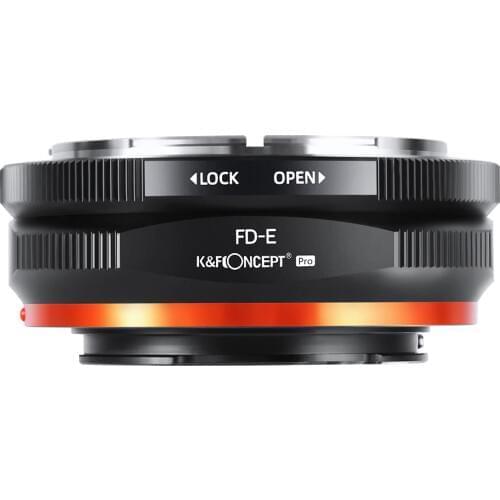 K&F Concept FD to E Mount Lens Mount Adapter for Canon FD FL Mount Lens to E NEX Mount for Sony A6000 A6400 A7II A5100 A7 A7RIII