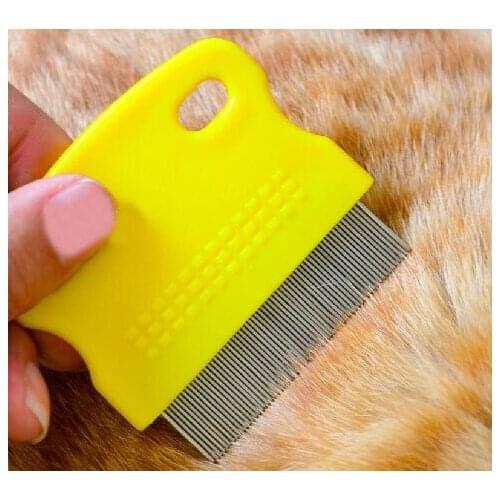Pocket Pet Grooming Comb Dog Cleaning Flea Comb Cat Bath Needle Comb Fine Toothed Lice Brush