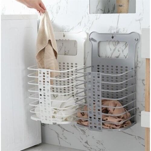 Dirty Clothes Basket Assembled Bedside Clothes Storage Basket Narrow Japanese Style Dormitory Foldable