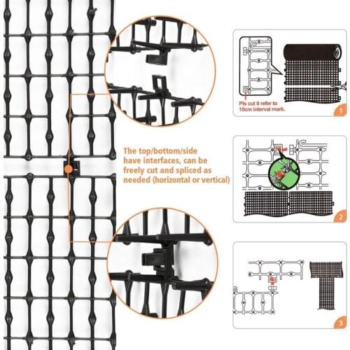 Cat Scat Mat with Spikes Cat Dog Animal Spikes Repellent Deterrent Mat Indoor Cat Outdoor Mat for Garden 2M x 0