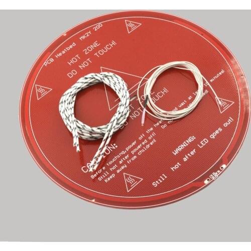 MK2Y Round Heated Bed PCB Delta RepRap 3D Printer Kossel Rostock 12V 220mm Dia