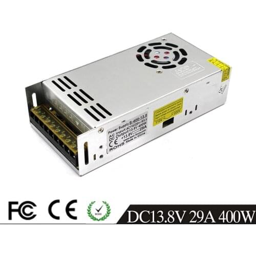 Single Output Power Supply 13.8V 29A 400W Switch Driver Light Transformer 110V 220V AC To DC SMPS for Led Strip Display Light