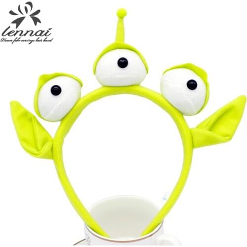 Disney princess lady Three eyes headband women cartoon head hoop doll Accessory rubber band girl gift jewelry hair ring