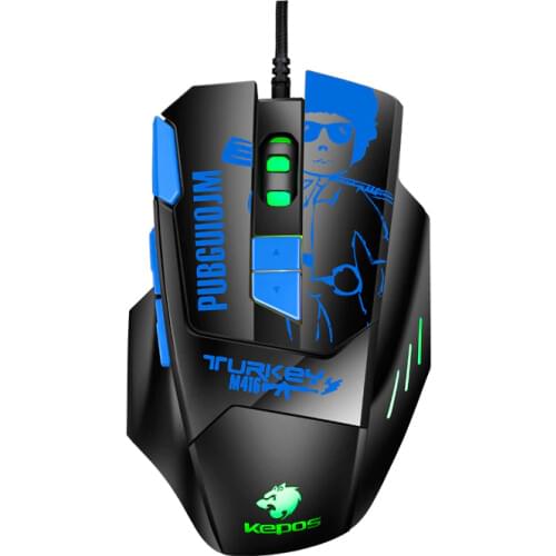 Wired Gaming Mouse Gamer for Pubg Games 7 Button 6800 DPI LED USB Computer Mouse Gamer Mice X7 Game Mouse Mause For PC