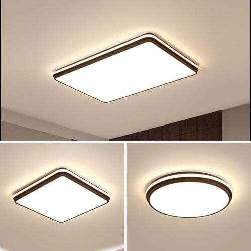 Nordic Black Led Ceiling Lamp Round Modern Ceiling Lights for Living Room Bathroom Kitchen Home Lighting Luminaire Plafonnier