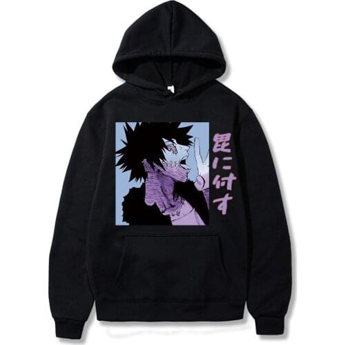 Japan Anime My Hero Academia Hoodies Streetwear Dabi Manga Cartoon Pullover Sweatshirt Men Fashion Hip Hop Hoodies