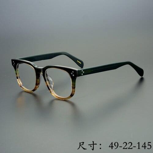 Vintage Acetate eyeglasses frame 5236 Unique design classical square big size eyewear women men original box case free shiping