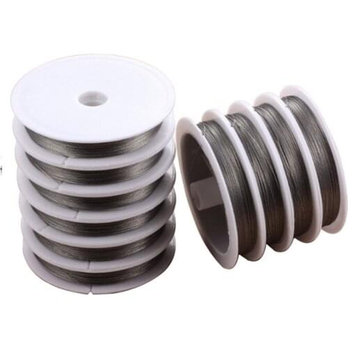 MADALENA SARARA Jewelry Findings 0.3-2.0mm Stainless Steel Wire For Jewelry Making 50m/Roll Wholesale
