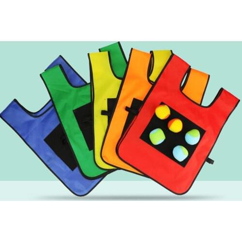 Children Outdoor Sport Game Props Sticky Jersey Vest Waistcoat Throwing Toys Parent-child Outdoor Interactive Educational Games