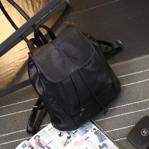 062318 newhotstacy lady PU leather backpack school bags