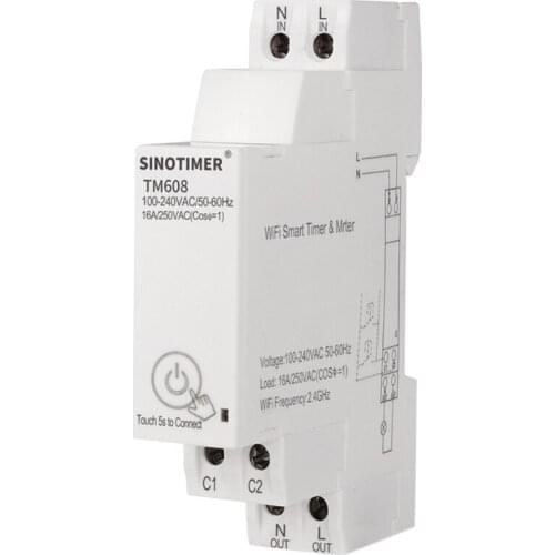 1 Phase WIFI Energy Meter w Timer Switch APP Remote Control 100-240VAC 110V 220V