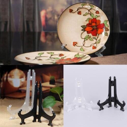 1 Pc Display Stand Easel Picture Frame Bowl Plate Storage Display Stands Holder Dish Rack Home Decor