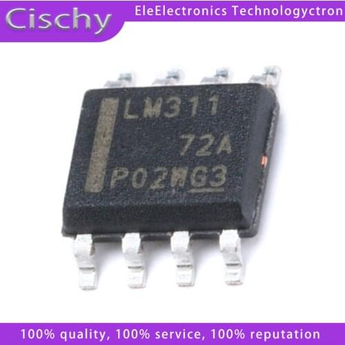 10pcs LM311DR LM311D LM311 311DR SOP-8 Operational Amplifiers In Stock