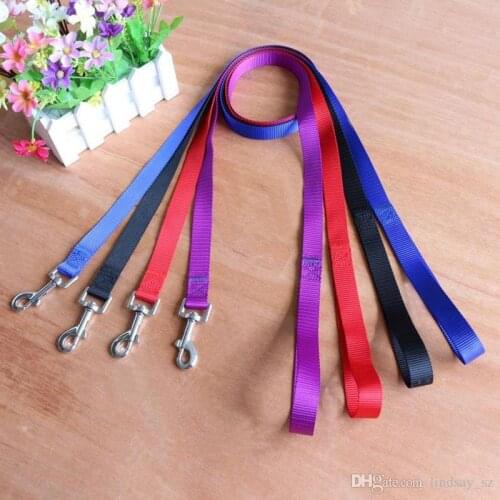 120cm long high quality nylon dog pet leash lead for seat belt harness lead for cat dog collar pets dog collars leashes leash fa