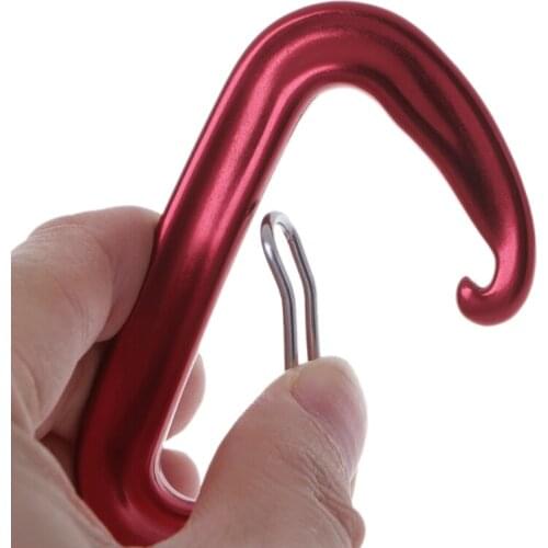 12KN Aviation Aluminum Carabiner D Shaped Hammock Safety Balance Buckle Clasp