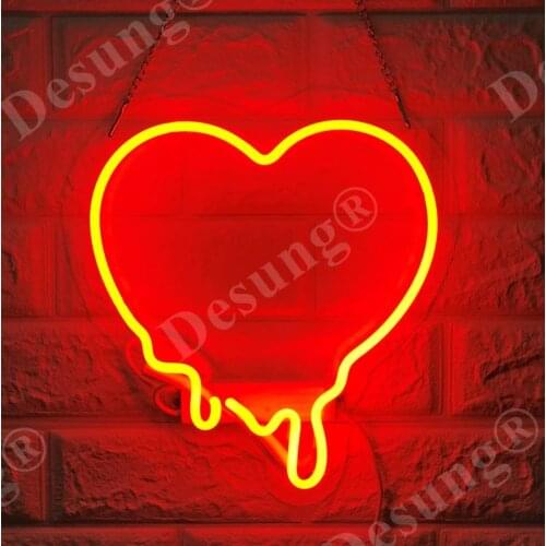 14"x10" Make My Heart Melt Red Acrylic Custom Neon Light Lamp Sign Beer Bar Handmade Real Glass Decorate Home Wall Room Bedroom