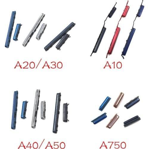 2pcs/lot New Side Key Set ON / OFF Power And Volume Buttons For Samsung A10 A105F A20 A205F A30 A305F A40 A405 A50 A750