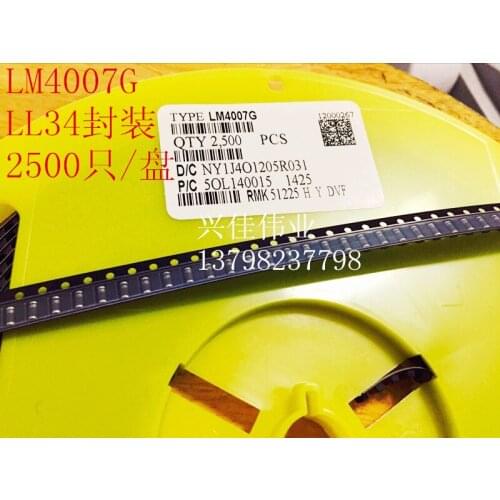 20/PCS NEW MHz Diode Lm4007g EE 4007 SMD Glass Cylindrical Ll34 Volume Lm4007g