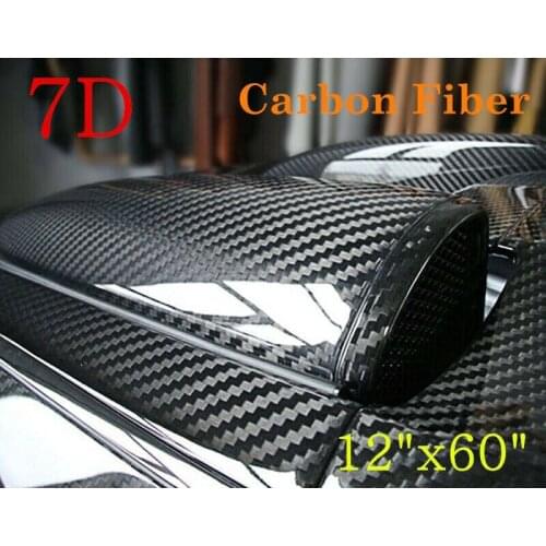 30cm*152cm Car 7D Sticker Waterproof Carbon Fiber Vinyl Car Wrapping Protective Film Sticker Decal Auto Accessories Car Styling