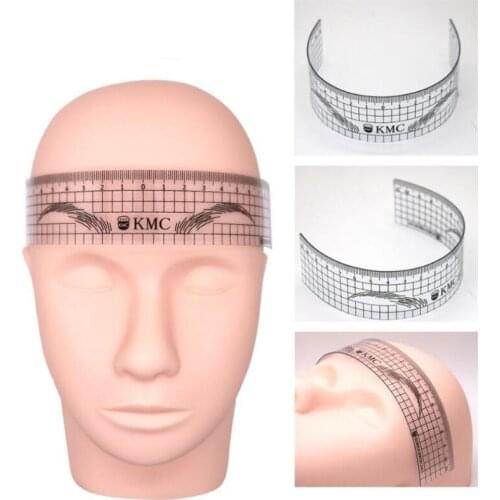 50 Pcs Permanent Makeup Stencils Plastic Eyebrow Ruler KMC Tattoo Cosmetic Shaping Tool For The Beginers