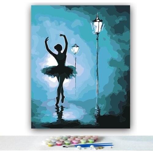 5d diy paintings coloring pictures by numbers on canvas Kandinsky abstract Tango dance artwork