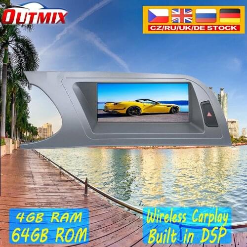 Android 10.0 8+64GB For Audi A4 A4L A5 B8 8K 2009-2012 Stereo GPS DVD Radio Screen Monitor MMI 2G 3G MIB multimedia radio tape