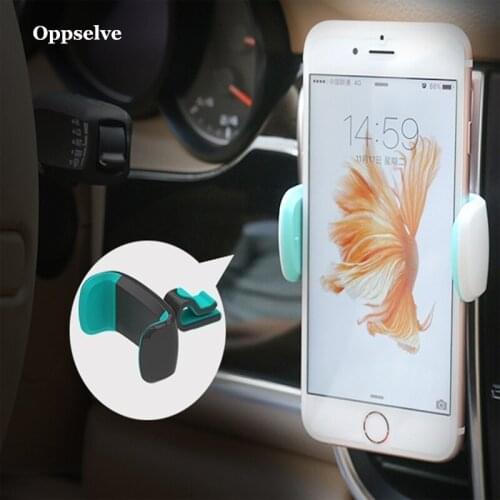 360 Degree Rotate Car Phone Holder For iPhone 12 11 X XS 8 7 Samsung S20 S9 Car Phone Holder Dash Pushing Bracket in Car Holder