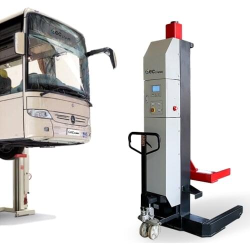 Wireless mobile column truck bus four post hydraulic car lift