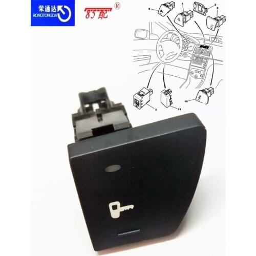 Central locking switch 96366684XT 6554F3 For Peugeot 508 508SW central control door lock switch 4 door lock button central lock