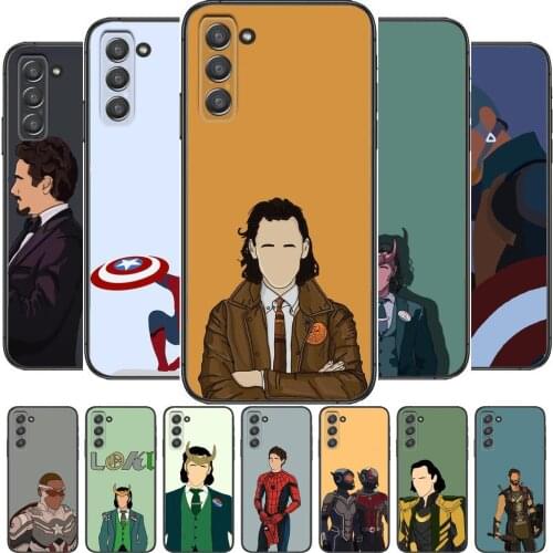 Marvel Phone cover hull For SamSung Galaxy S8 S9 S10E S20 S21 S5 S30 Plus S20 fe 5G Lite Ultra black soft case