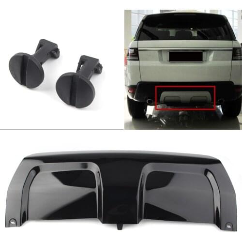 Car Rear Bumper Cover Towing Eye Trim Plate Board Guard Gloss Black ABS For Land Rover Range Rover Sport 2014 2015 2016 2017