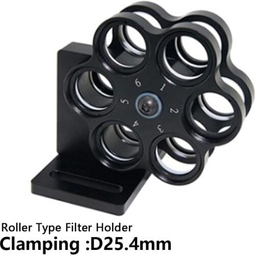 12 rounds Roller type filter holder Manual filter runner Neutral density filter holder Physical optics experiment