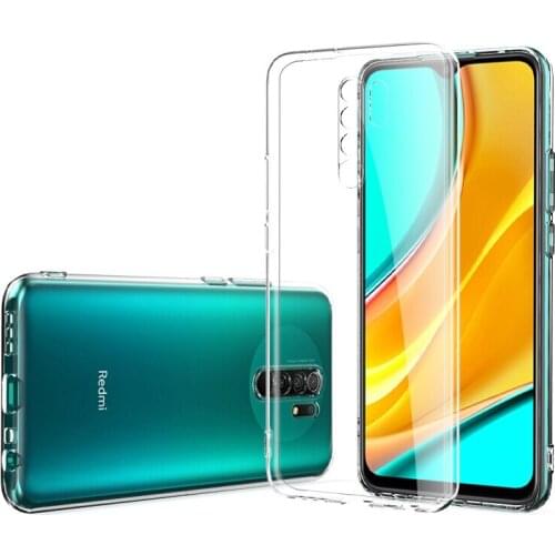For Xiaomi Redmi 9 Redmi9 6.53" Slim Crystal Clear Transparent Soft TPU Back Case Protection Skin Camera Protect Cover