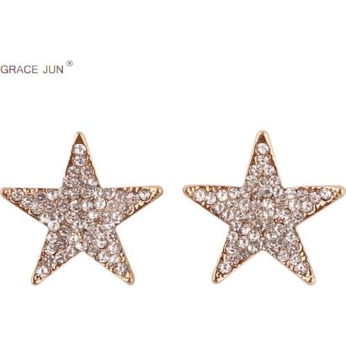 GRACE JUN Hot Sale Clip on Earrings Without Pierced Fashion Popular Women Anti-allergy Cuff Earrings Ear Clips Charm Jewelry